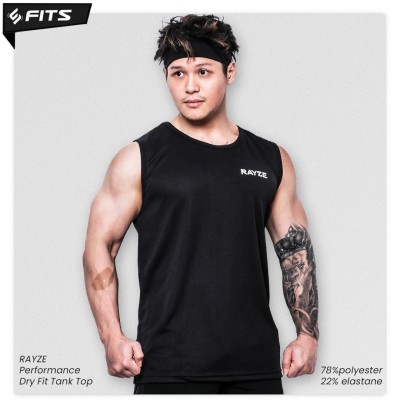 RAYZE Singlet Performance Dry Fit Tank Top 